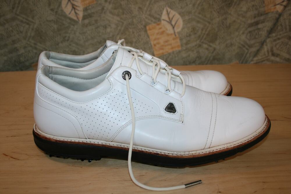 Cuater White Leather Golf Shoes Men's 10.5 M